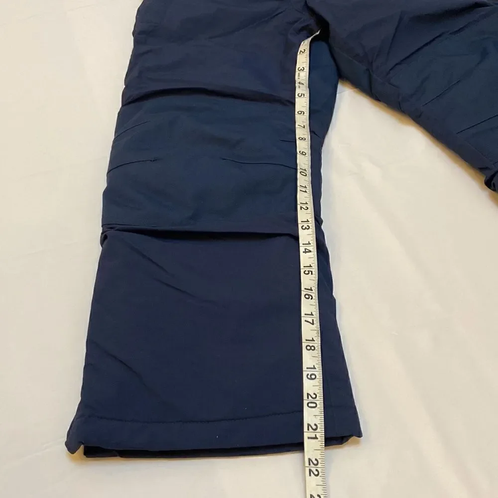 Lands' End Blue Squall Snow Pants Iron Knee Grow-a-Long Size 8